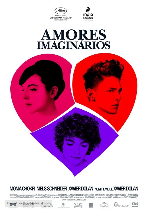 Les amours imaginaires - Portuguese Movie Poster