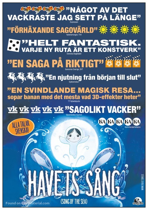Song of the Sea - Swedish Movie Poster