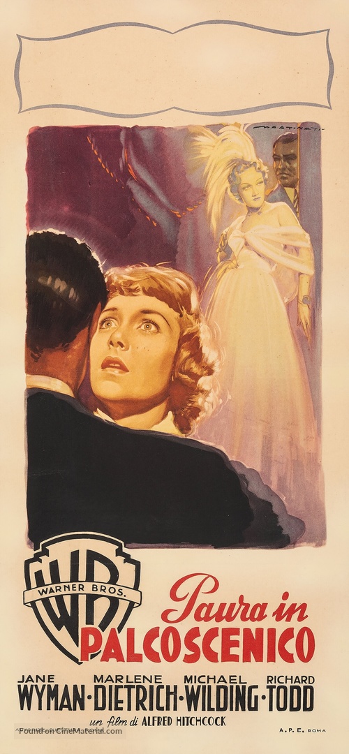 Stage Fright - Italian Movie Poster