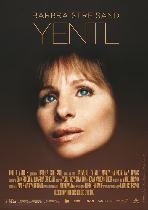 Yentl - French Re-release movie poster