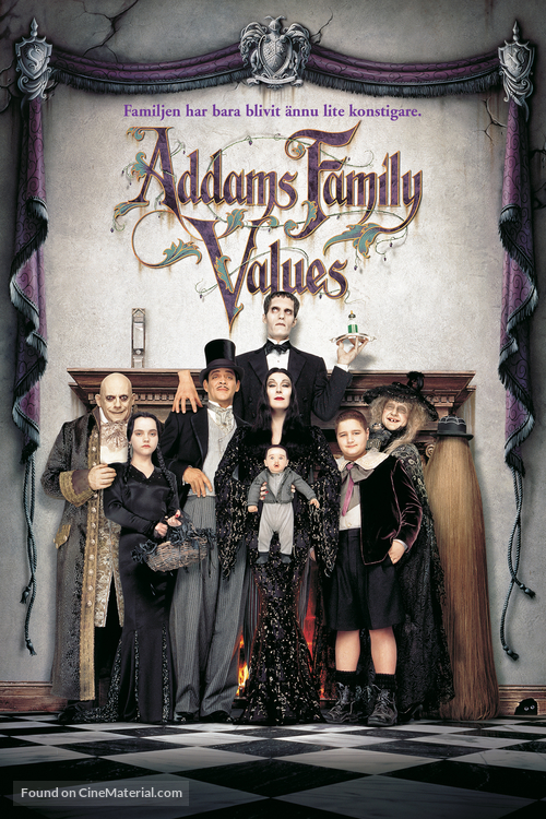 Addams Family Values - Swedish Movie Cover