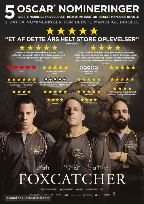 Foxcatcher - Danish Movie Poster