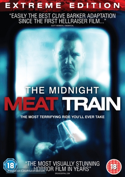 The Midnight Meat Train - British DVD movie cover