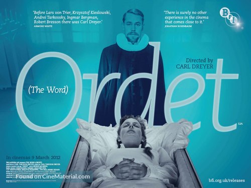 Ordet - British Re-release movie poster