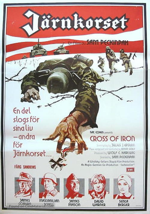 Cross of Iron - Swedish Movie Poster