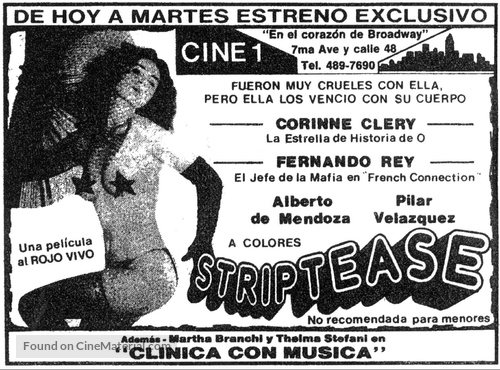 Striptease - poster