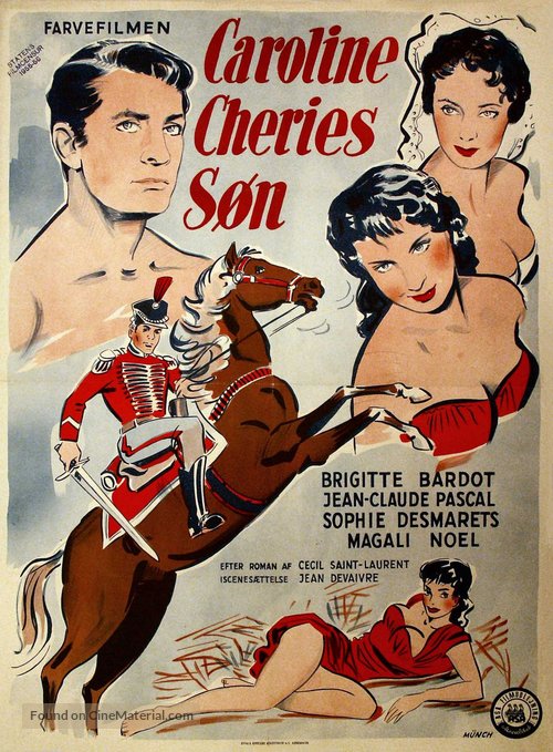 Fils de Caroline ch&eacute;rie, Le - Danish Movie Poster