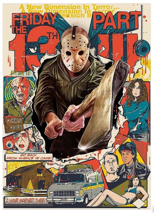 Friday the 13th Part III - Canadian poster