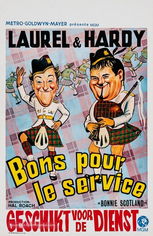 Bonnie Scotland - Belgian Movie Poster