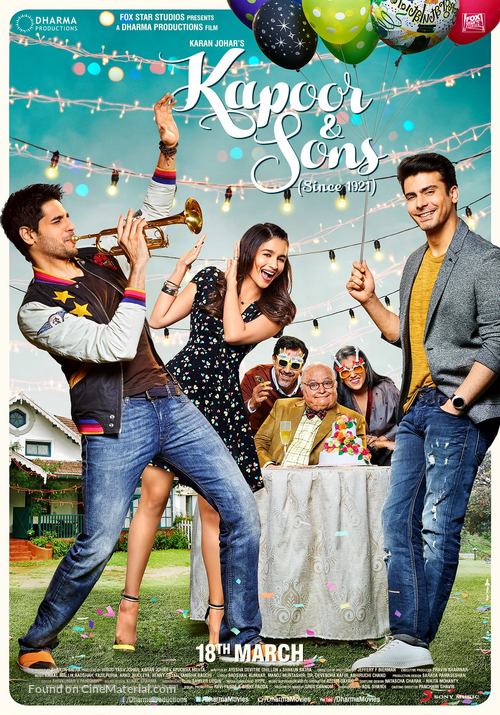 Kapoor and Sons - Indian Movie Poster
