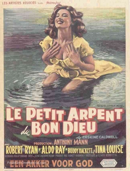 God&#039;s Little Acre - Belgian Movie Poster