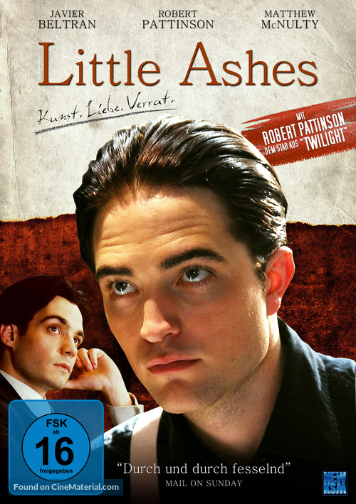 Little Ashes - German DVD movie cover