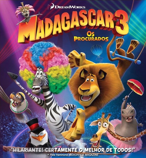 Madagascar 3: Europe&#039;s Most Wanted - Brazilian Movie Cover