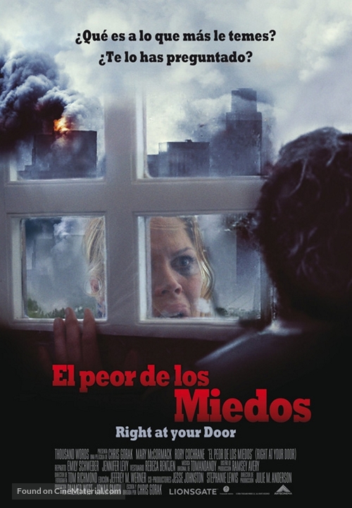 Right at Your Door - Mexican Movie Poster