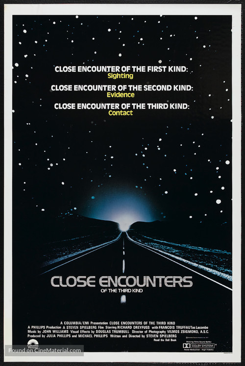 Close Encounters of the Third Kind - Movie Poster