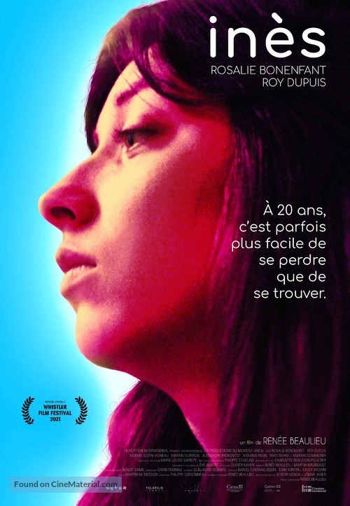 In&egrave;s - Canadian Movie Poster