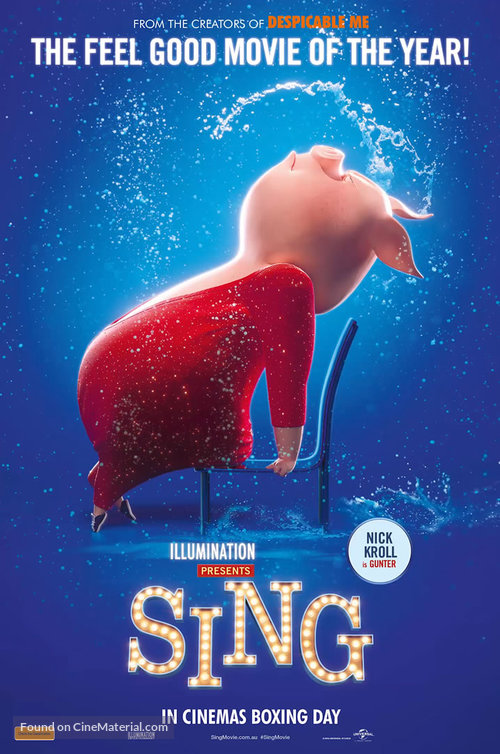 Sing - Australian Movie Poster