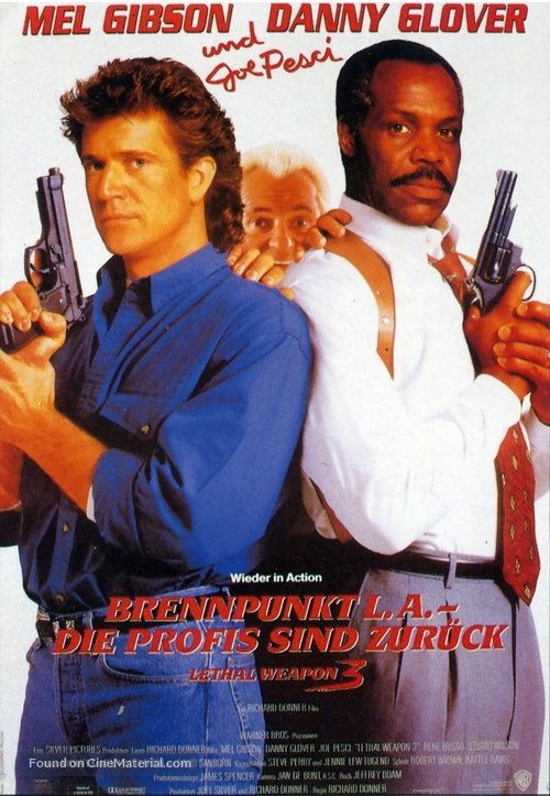 Lethal Weapon 3 - German Movie Poster