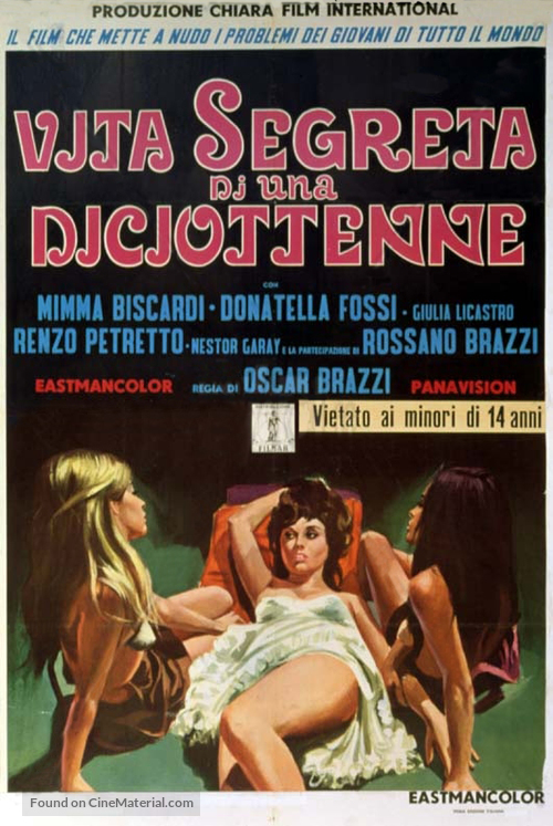 Vita segreta di una diciottenne (1969) Italian movie poster