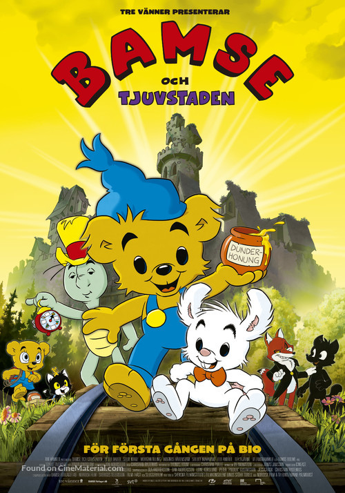 Bamse och tjuvstaden - Swedish Movie Poster