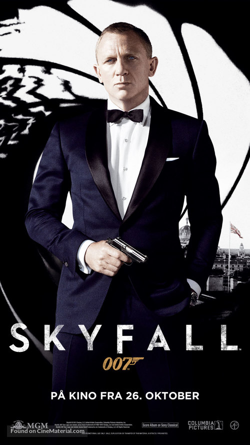 Skyfall - Norwegian Movie Poster