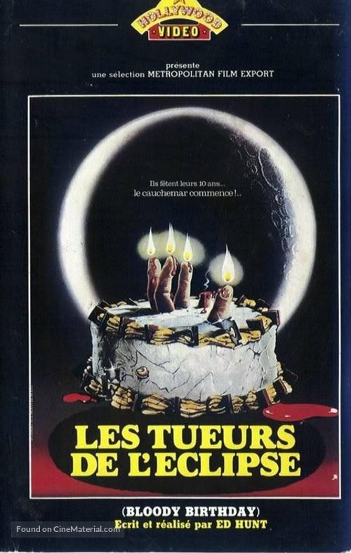 Bloody Birthday - French VHS movie cover
