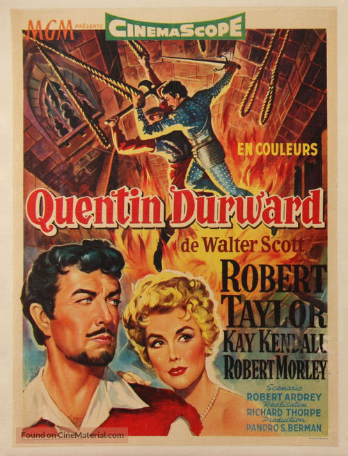 The Adventures of Quentin Durward - Belgian Movie Poster