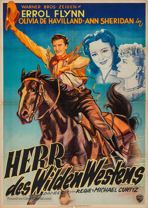 Dodge City - German Movie Poster