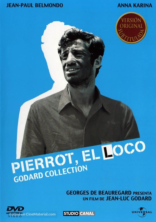 Pierrot le fou - Spanish DVD movie cover