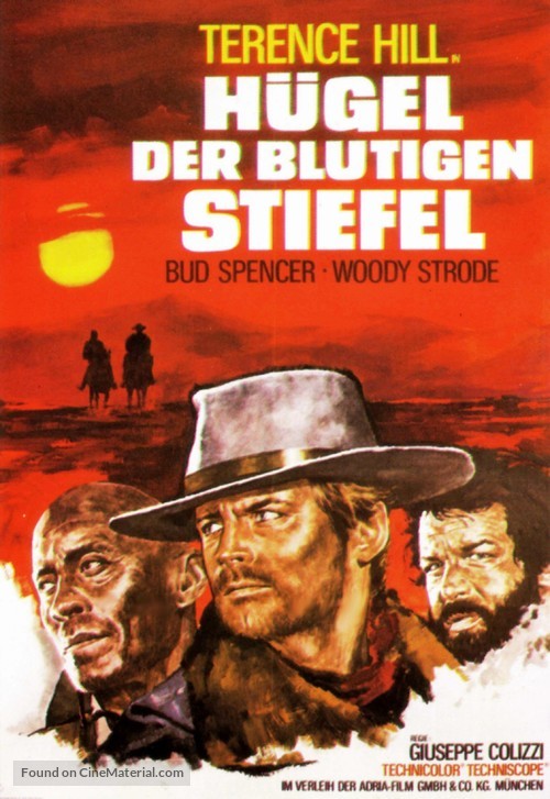 La collina degli stivali - German Movie Poster