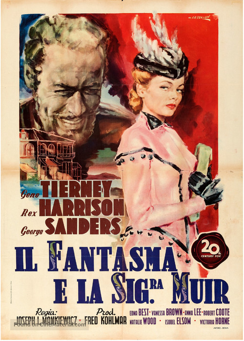 The Ghost and Mrs. Muir - Italian Movie Poster