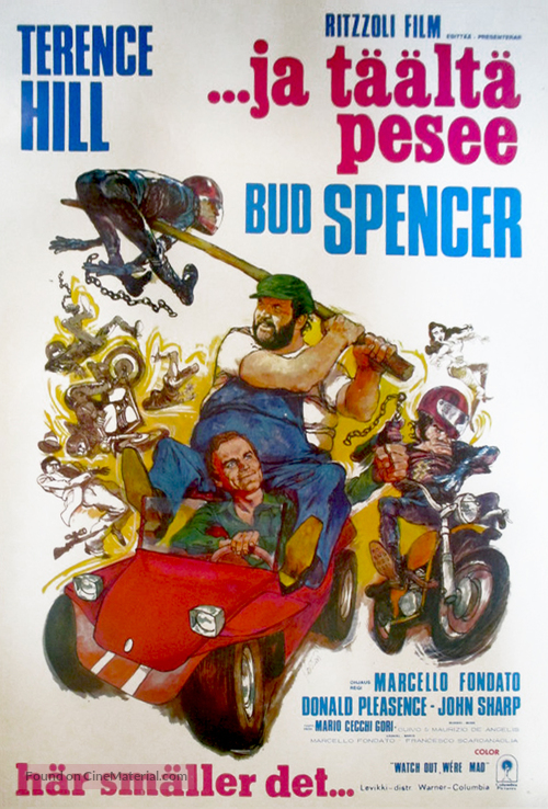 Watch Out We&#039;re Mad - Finnish Movie Poster