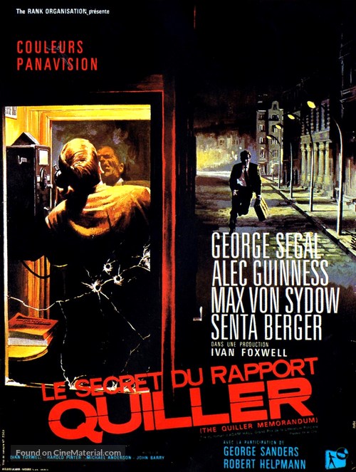 The Quiller Memorandum - French Movie Poster