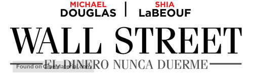 Wall Street: Money Never Sleeps - Spanish Logo
