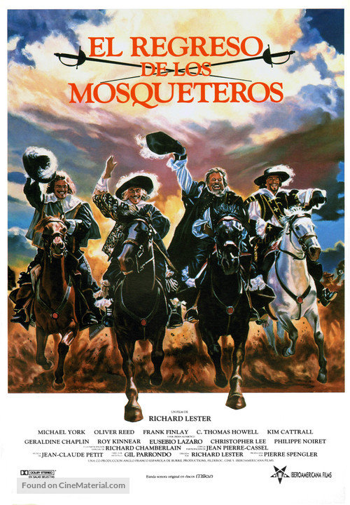The Return of the Musketeers - Spanish Movie Poster