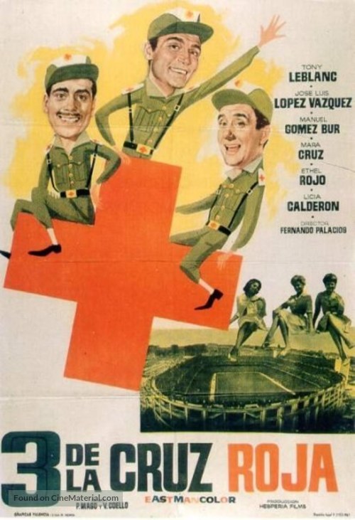 Tres de la Cruz Roja - Spanish Movie Poster