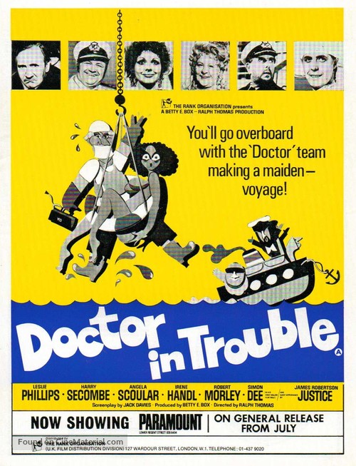 Doctor in Trouble - British Movie Poster