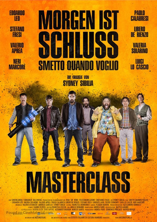 Smetto quando voglio: Masterclass - German Movie Poster