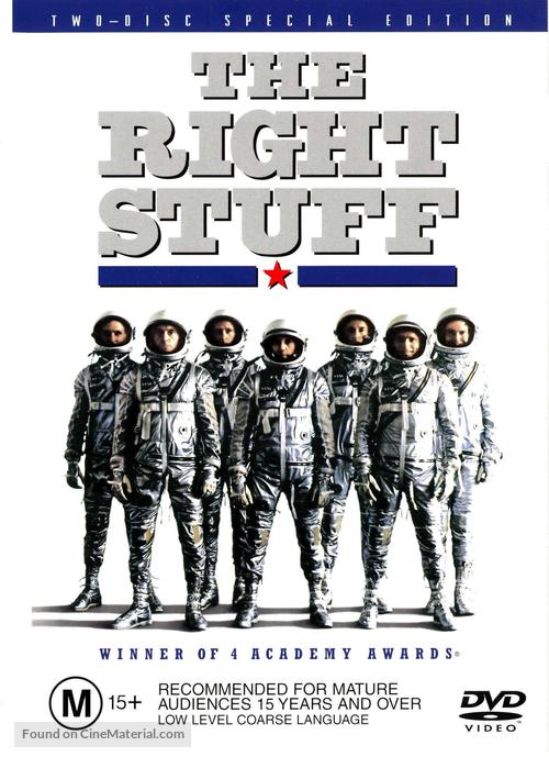 The Right Stuff - Australian DVD movie cover