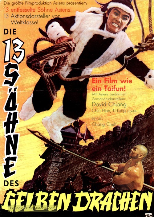 Shi san tai bao - German Movie Poster