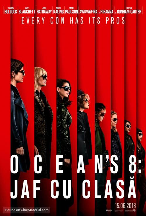 Ocean&#039;s 8 - Romanian Movie Poster