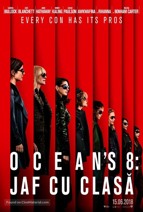 Ocean&#039;s 8 - Romanian Movie Poster