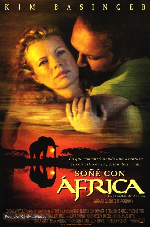 I Dreamed of Africa - Spanish Movie Poster