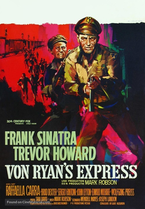 Von Ryan's Express - Belgian Movie Poster