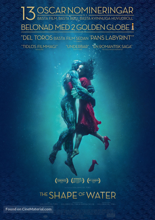 The Shape of Water - Swedish Movie Poster