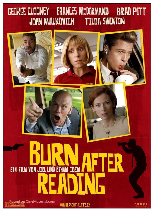 Burn After Reading - Swiss Movie Poster