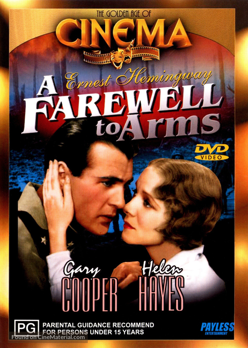 A Farewell to Arms - Australian DVD movie cover