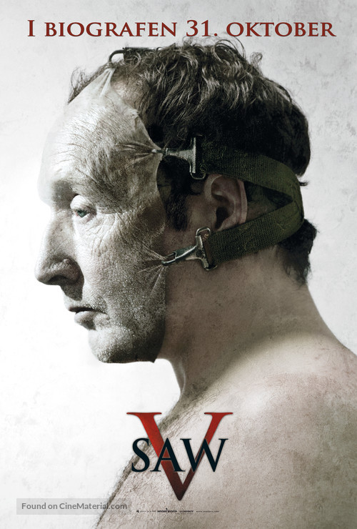 Saw V - Danish Movie Poster