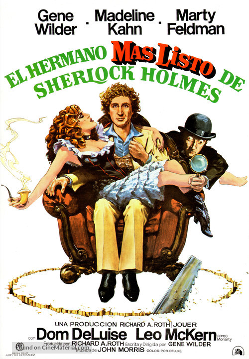 The Adventure of Sherlock Holmes&#039; Smarter Brother - Spanish Movie Poster