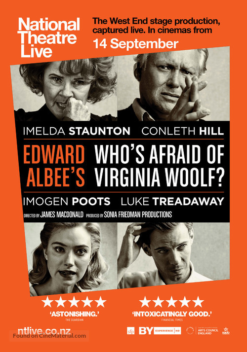 National Theatre Live: Edward Albee&#039;s Who&#039;s Afraid of Virginia Woolf? - New Zealand Movie Poster